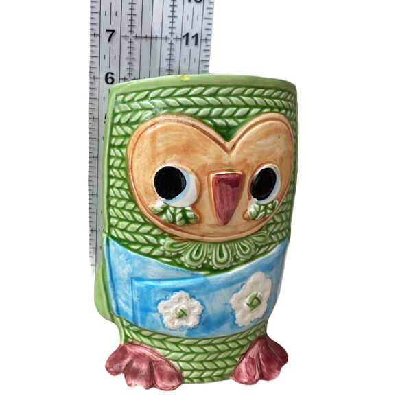 Vintage 1971 Rubens Originals 6" Owl Planter Vase #5131 Japan MCM Ceramic - Picture 9 of 9